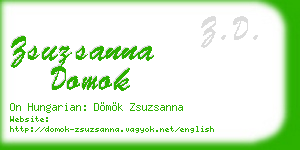 zsuzsanna domok business card